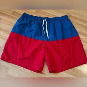 Chubbies Blue and‎ Red Swim Trunks